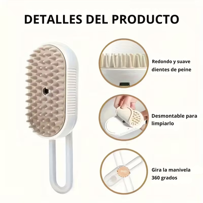 Combo Anti-Pelos 2x1 🐾 Cepillo de Vapor 3 en 1 + Guante Quita Pelos!